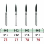 تصویر فرز شعله شمعی دور سبز (تراش) بسته 5 عددی - 1 K.V.H Bur