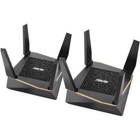 تصویر روتر بی سیم ایسوس مدل RT AX92U 2 PACK ASUS RT AX92U-AX6100 2 PACK Router