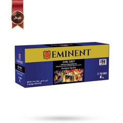 تصویر چای تی بگ امیننت eminent مدل ارل گری earl grey پک 25 تایی 