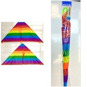 تصویر کایت رنگین کمانی عرض ۸۰ سانت 