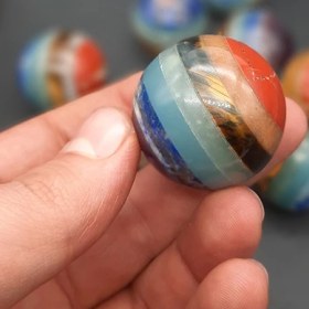 تصویر گوی سنگ هفت چاکرا 