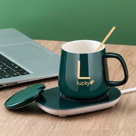 تصویر ماگ وارمر دار لاکی Luckey مدل Smart Mug 