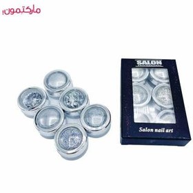 تصویر دیزاین ناخن کروم و شاتر هولوگرامی سالن 