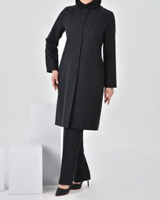تصویر مانتو شلوار اداری زنانه مدل شیدا فاستونی سایز ۱ تا ۴ 