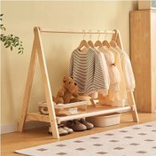 تصویر رگال چوبی اتاق کودک طرح لینو 