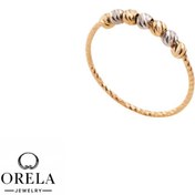 تصویر انگشتر طللا 18 عیار طرح البرنادو 