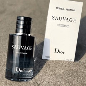 تصویر تستر اماراتی دیور ساواج ( ساواژ ) ادو پرفیوم 100 میلی لیتر | Tester Dior Sauvage 100ml EDP 