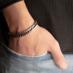 تصویر دستبند کارتیر استیل پهن ده میل Bracelet