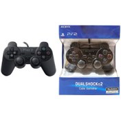 تصویر دسته بازی سونی پلی استیشن 2 مدل دوال شاک Sony PlayStation 2 DualSHock Game wired Joystick