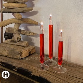 تصویر ست سه تایی شمع پیرکس فلوت 