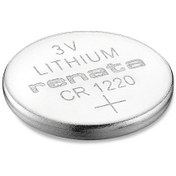 تصویر باتری سکه ای رناتا مدل CR1220 Renata CR1220 Battery