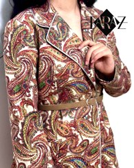 تصویر کت لینن زنانه مدل ترمه - ۳۸ Termeh – Women’s Linen Jacket