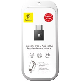 تصویر مبدل OTG USB-C باسئوس مدل CATJQ - B01 Baseus CATJQ - B01 USB Type-C to USB OTG Adapter