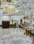 تصویر ظرف میوه خوری دو طبقه باکارات 