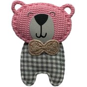 تصویر تکه دوزی طرح خرس 