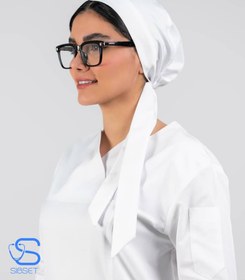 تصویر کلاه حجاب پزشکی رنگ سفید 