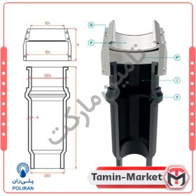 تصویر موفه آب باران قطر 110 میلی متر پلیران 