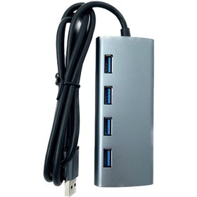 تصویر هاب 4 پورت USB 3.0 کی نت H6 K-Huamh604 K-net H6 K-Huamh604 USB 3.0 4Port Hub