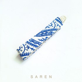 تصویر هدبند ترمه آبی 