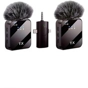 تصویر میکروفون بی سیم یقه ای مدل F11-2 دوتایی 