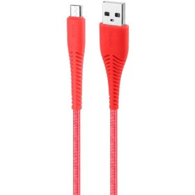 تصویر کابل شارژ و دیتا یو اس بی به میکرو بیاند BUM-302 گارانتی 18 ماهه شرکتی 2 متری Beyond USB to Type-C Data-Charging Cable BUM-302 18MGarantee 2Meter