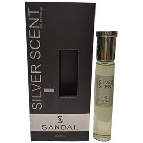 تصویر عطر جیبی مردانه صندل مدل سیلور سنت silver scent حجم 25 میلی لیتر 