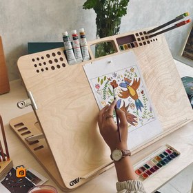 تصویر میز نقاشی چوبی گودوود سایز A3 