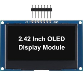 تصویر ماژول نمایشگر OLED 2.42 آبی SSD1309 