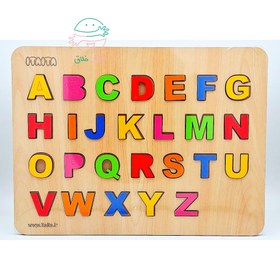 تصویر پازل چوبی حروف الفبا انگلیسی 