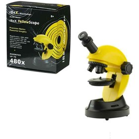 تصویر میکروسکوپ زیتازی دانش آموزشی آیبکس مدلYELLOW SCOPE 480X 