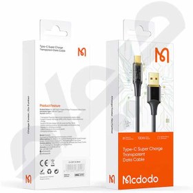 تصویر کابل فست شارژ تایپ‌سی 100 وات مک دودو مدل CA-2090 Mcdodo CA-2090C 1/2m 100W PD