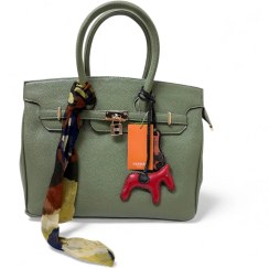 تصویر کیف زنانه هرمس Birkin زیتونی 