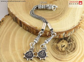 تصویر کرکوش نقره دو رشته ای کد 57605 