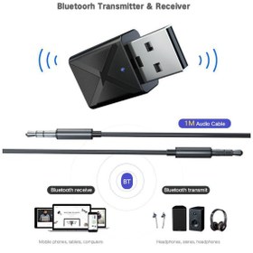 تصویر فرستنده و گیرنده بلوتوث BT-620 بند انگشتی Bluetooth 5.0 Audio R/T BT-620