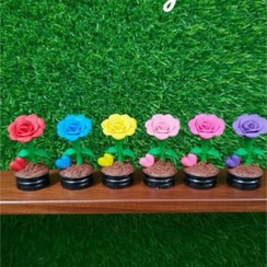 تصویر رو داشبوردی گل رز - آبی 