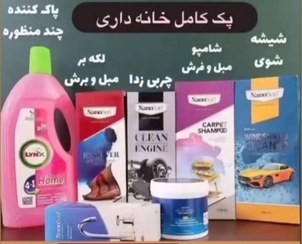 تصویر انواع تمیز کننده و جرم گیرهای نانوسان - پک خانه تکانی 