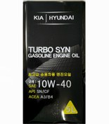 تصویر روغن موتور هیوندای ۱۰W40 کیفیت SN تمام سنتتیک ۵ لیتر 
