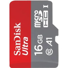 تصویر کارت حافظه MicroSDHC سن دیسک ۱۶ گیگابایت مدل Ultra A1 UHS-I 