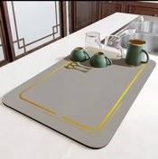 تصویر نمگیر سیلیکونی طرح دار Silicone Dish Drying Mat