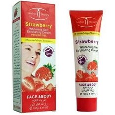 تصویر کرم لایه بردار پوست ایچون بیوتی مدل strawberry وزن 100 گرم 