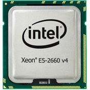 تصویر پردازنده سرور اینتل مدل Xeon E5-2660 v4 Broadwell استوک Intel Xeon E5-2660 v4 Broadwell Server Processor Used