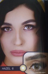 تصویر لنز چشم گلامور(سری جدید. تولید جدید.بسته بندی جدید) - عسلی۶ Glamour