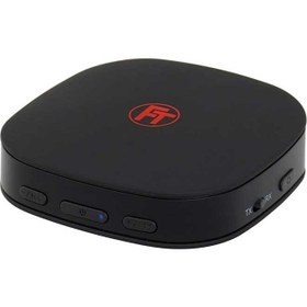 تصویر فرستنده و گیرنده صدا بلوتوث قابل حمل شارژی نسل 5 بدون تاخیر FeinTech Bluetooth 5.0 audio transmitter receiver aptX HD low latency Toslink SPDIF 