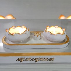 تصویر ست دکوری، ست جاشمعی، لوازم تولد، جای اکسسوری، هدیه 