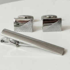 تصویر دکمه سر آستین و گیره کروات مدل benotigen 