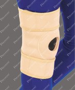 تصویر زانوبند نئوپرنی دو استپ پاک سمن<br><br><p class="align">Paksaman Two-step neoprene knee brace</p> 