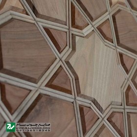 تصویر درب چوبی ورودی حرم ،مسجد، امامزاده سنتی صنایع چوب ساج مدل L8 
