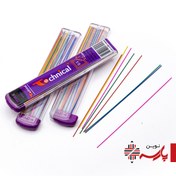 تصویر نوک مداد نوکی تکنیکال ۰.۵ میلی متری بسته ۲۰ عددی رنگی 