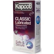 تصویر کاندوم کاپوت مدل Classic Lubricated بسته 12عددی Kapoot Classic Lubricated Professional Condom 12pcs