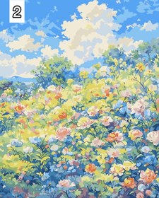 تصویر نقاشی آبرنگی سایز ۴۰ در ۵۰ 